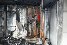 [사진 1]의 사고 발생 분전반