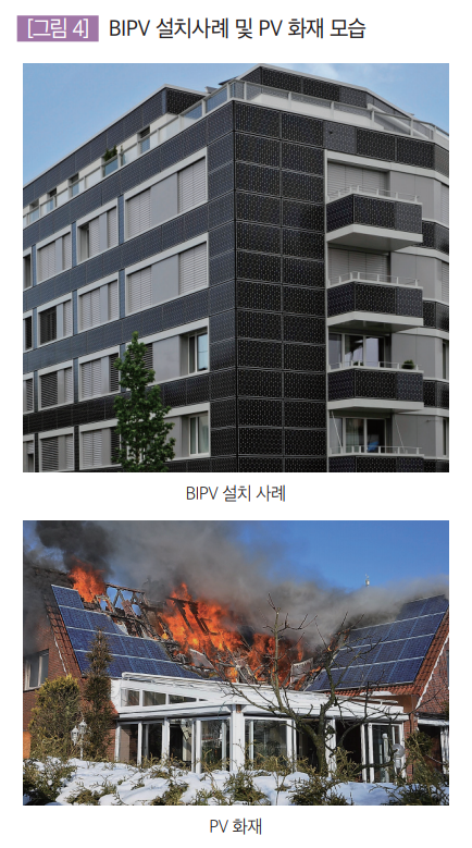 BIPV 설치사례 및 PV 화재 모습